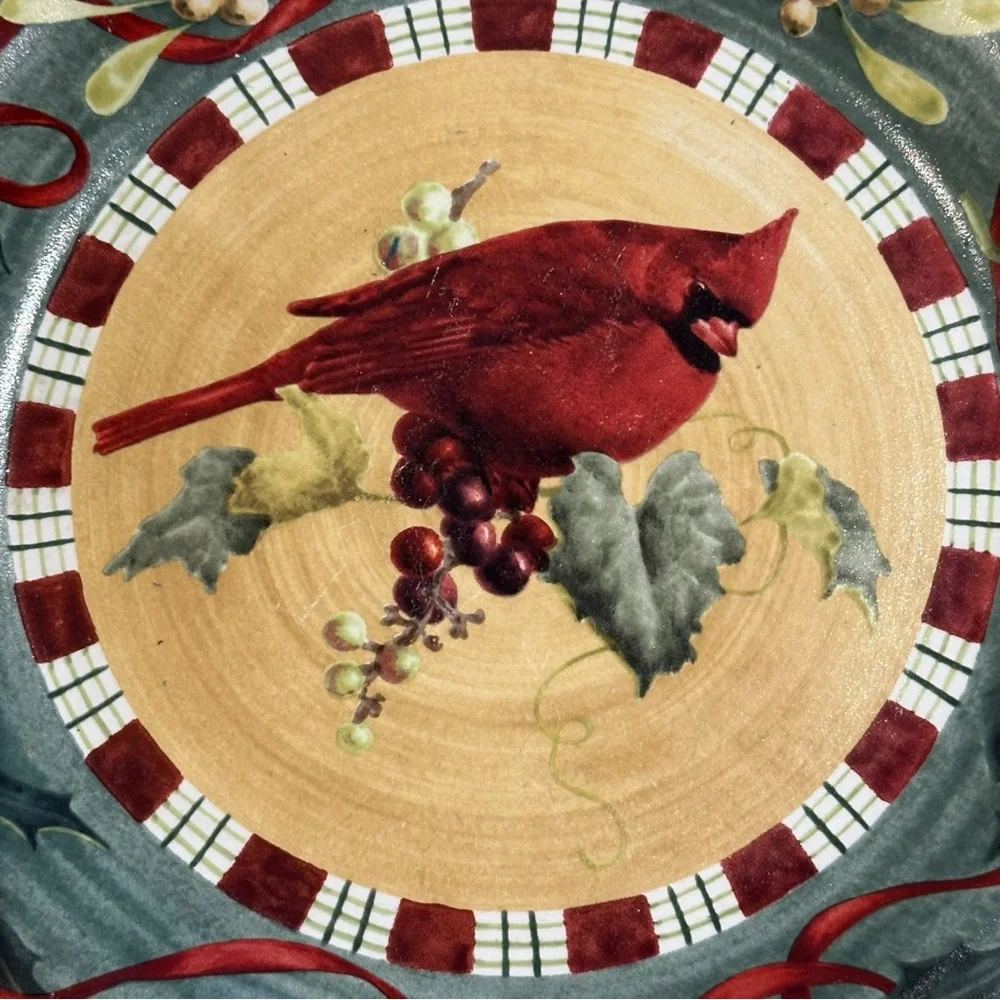 Lenox Cardinal Winter Greetings Everyday Dinner Plate - Picture 3 of 11